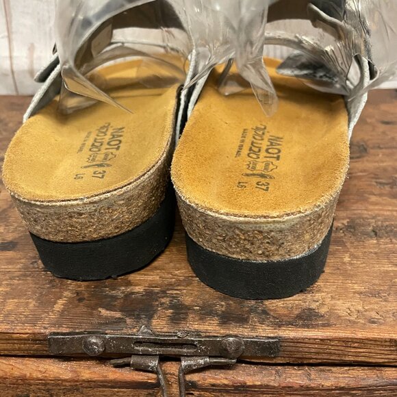 Naot Santa Barbara Snakeprint Slide Sandals New! - Picture 6 of 10